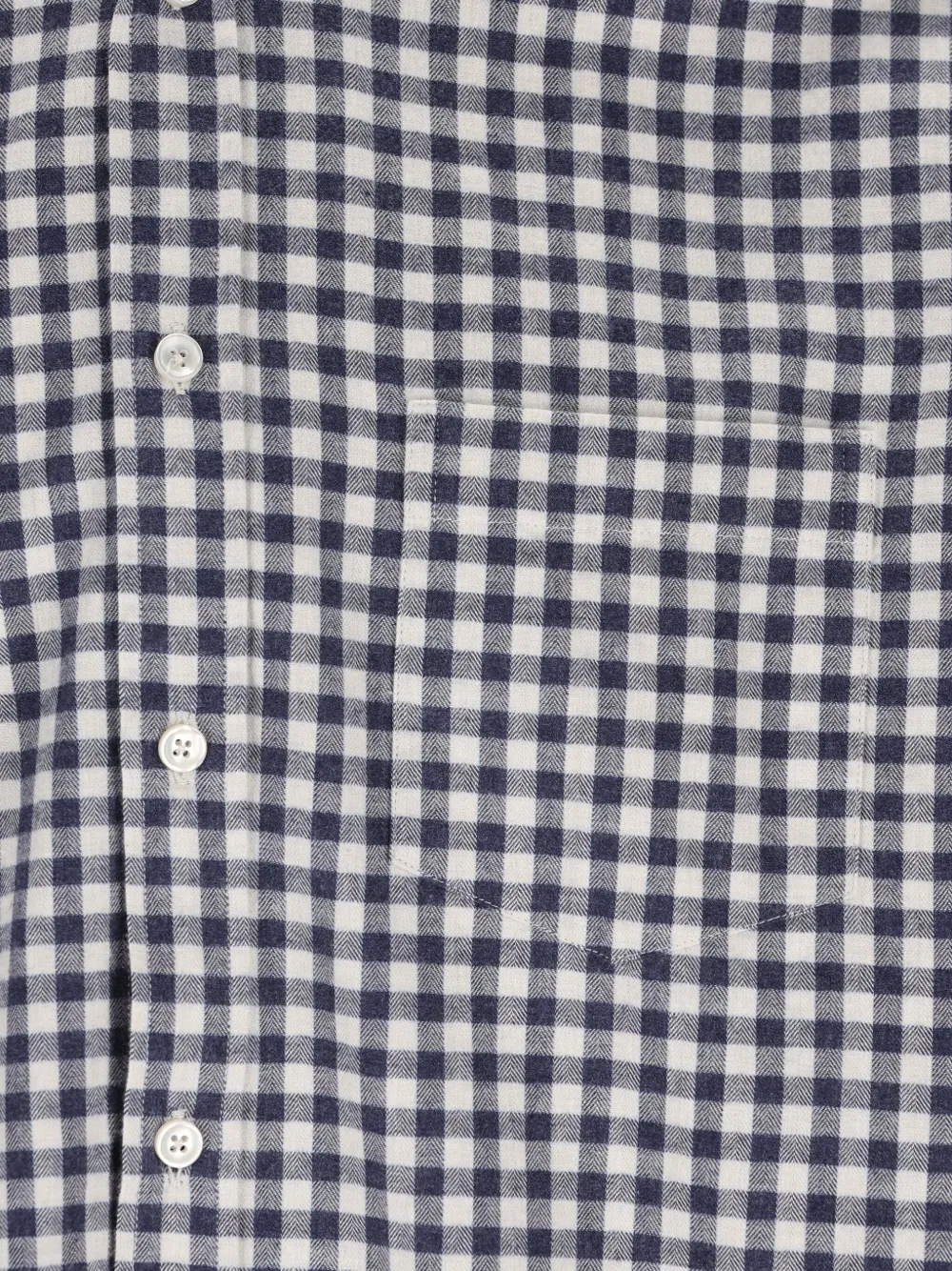 Xacus Gingham-print Shirt In Blue