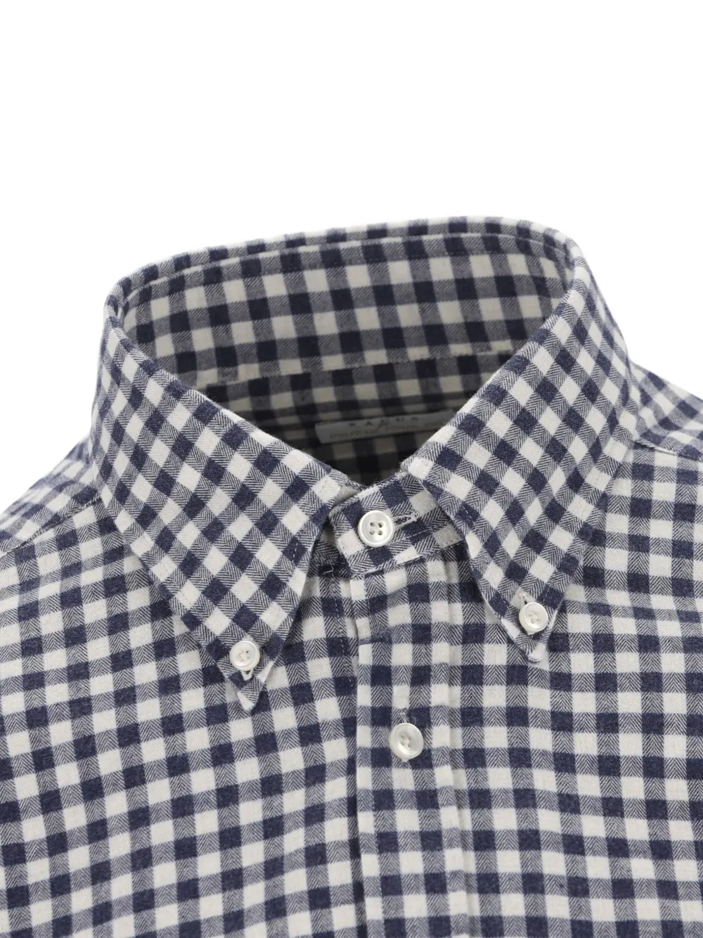 Xacus Overhemd met gingham ruit Blauw