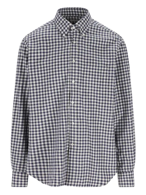 Xacus camisa con motivo de cuadros gingham