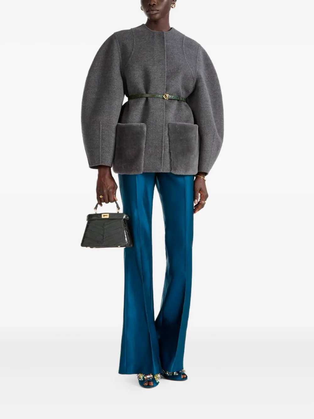 FENDI patch-pocket jacket | Faux Fur & Shearling Jackets | Image 2
