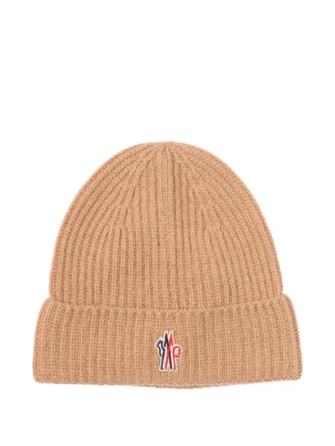 Moncler Grenoble ribbed logo-patch beanie