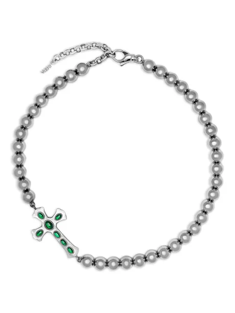 VEERT collar Ball Cross en oro blanco de 18kt