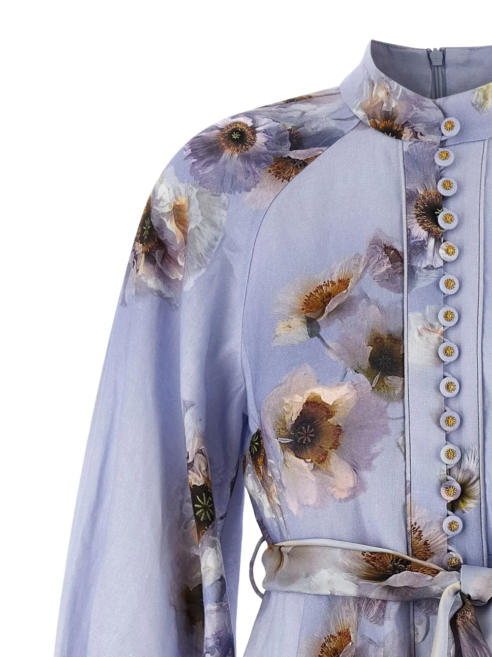 Zimmermann Mini Dress With Buttons Hypnotic In Multi