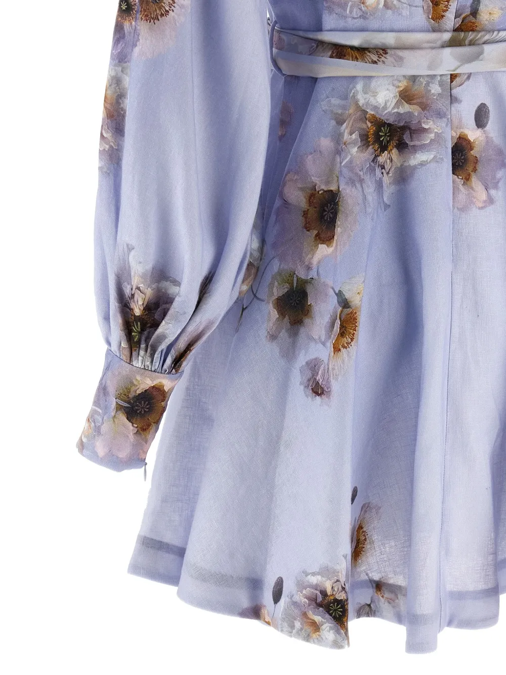 Zimmermann Mini Dress With Buttons Hypnotic In Multi