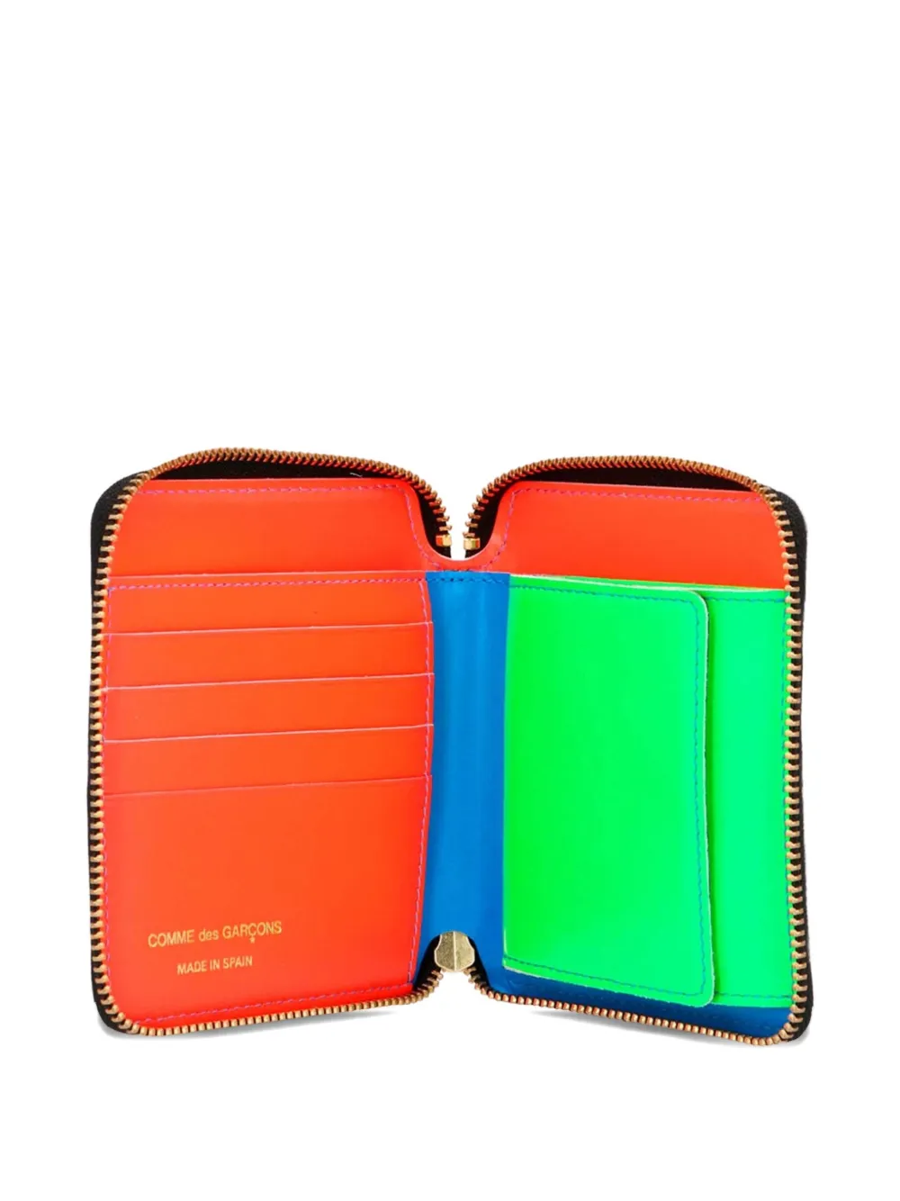 Comme Des Garçons Wallet Super Fluo portemonnee Blauw