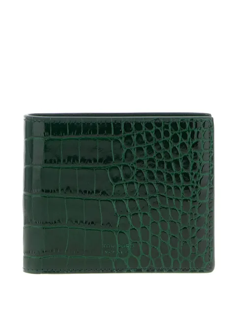 TOM FORD crocodile-embossed leather wallet