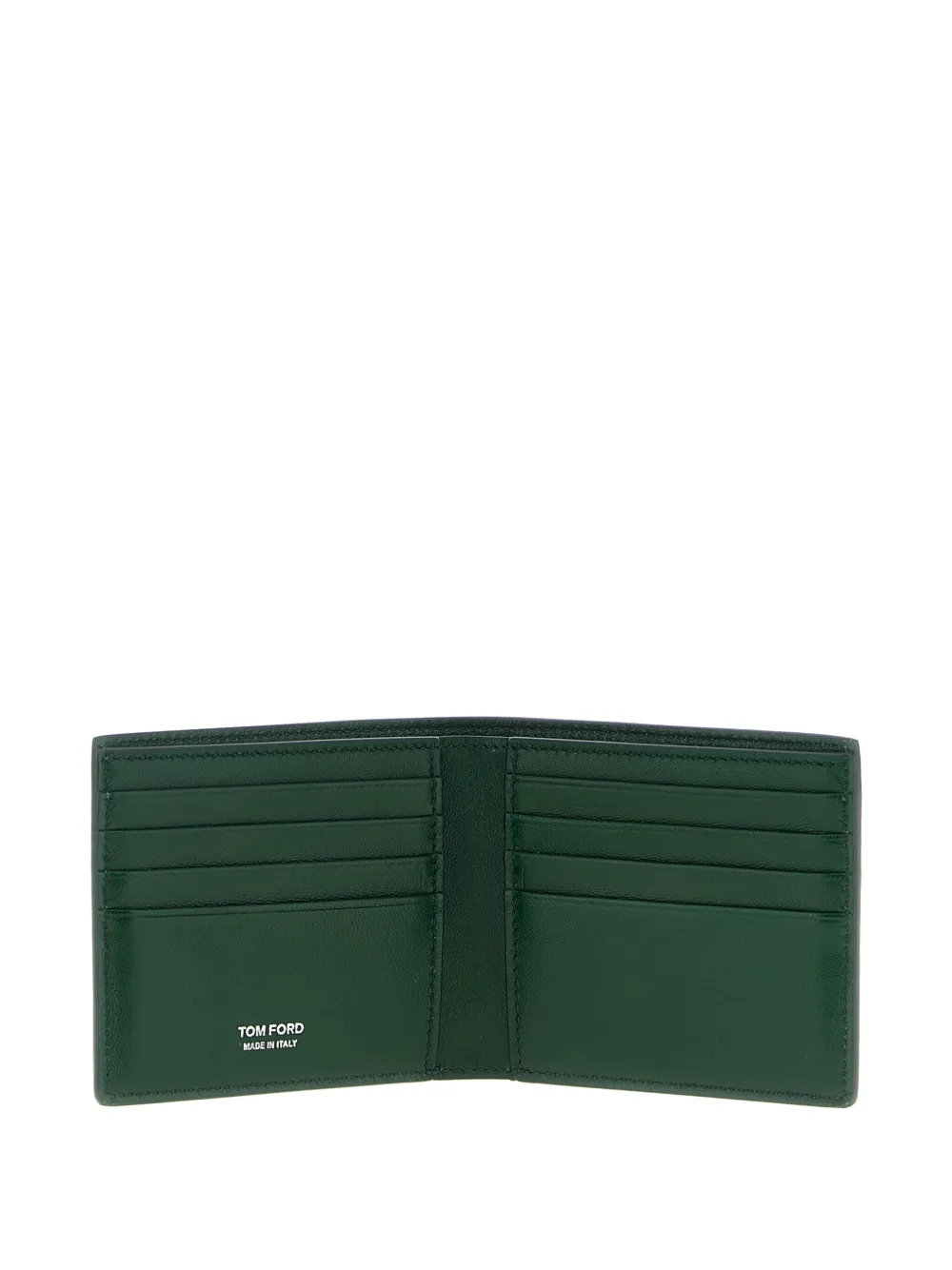 Tom Ford Bi-fold Wallet In Crocodile Leather In Green