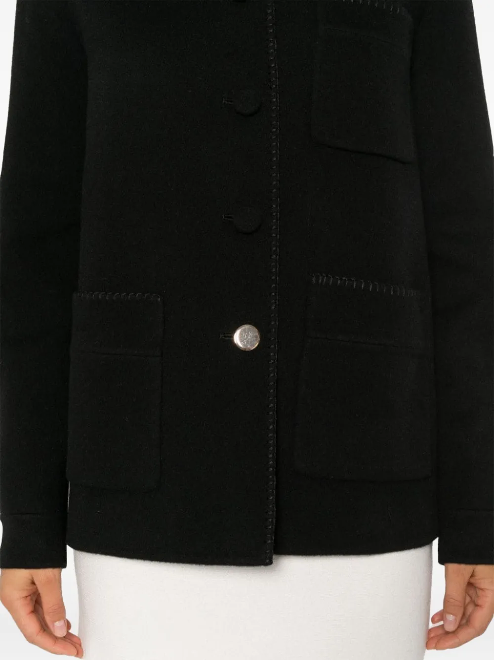 Gabriela Hearst Long-sleeved Casual Jacket In Black