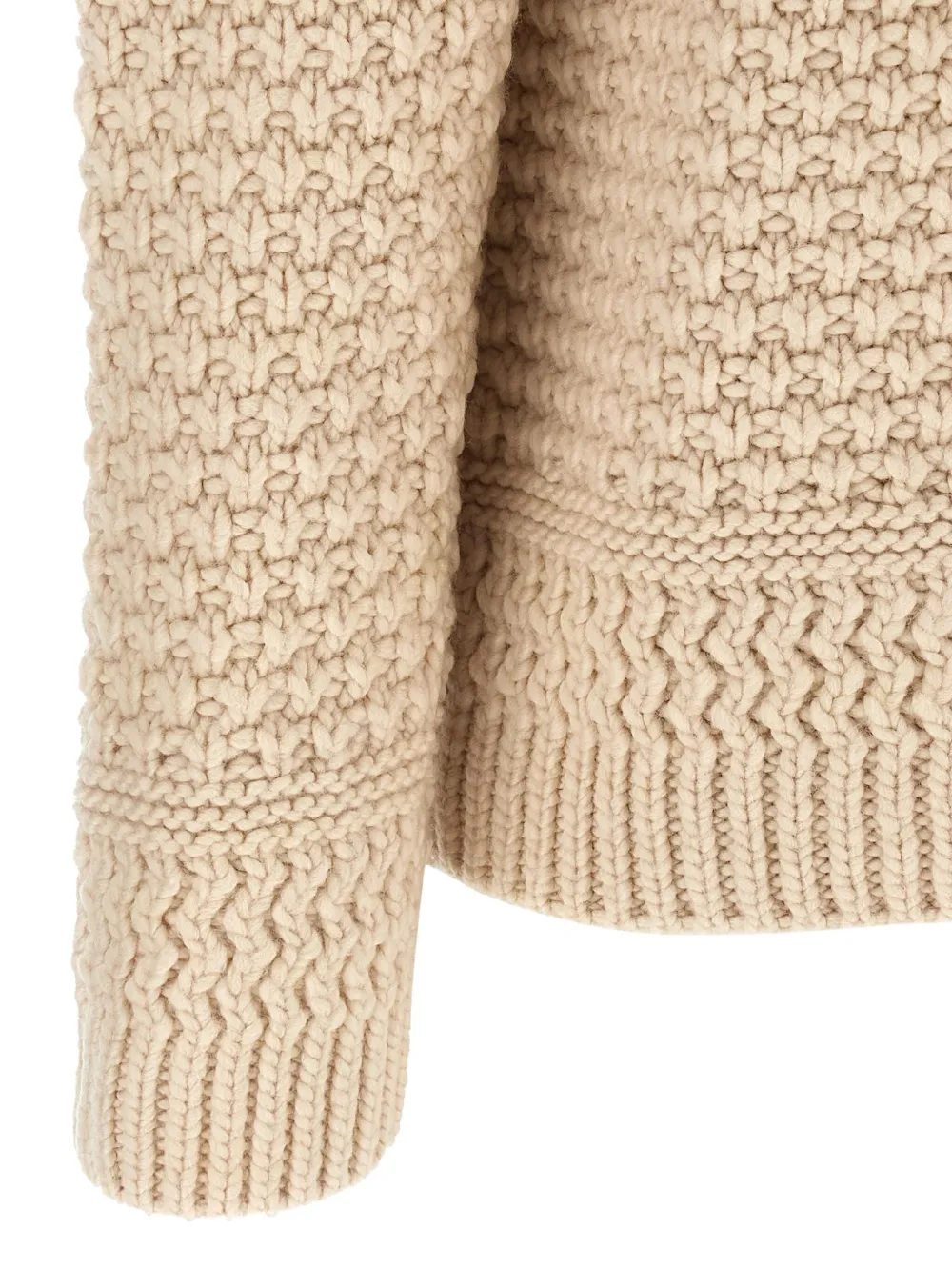 Zimmermann Hypnotic Bauble Pompom-detail Sweater In Brown