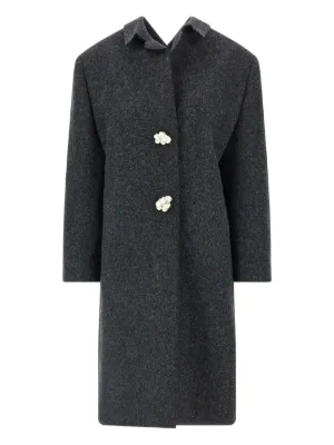 Miu Miu virgin-wool Coat | Grey | FARFETCH RO