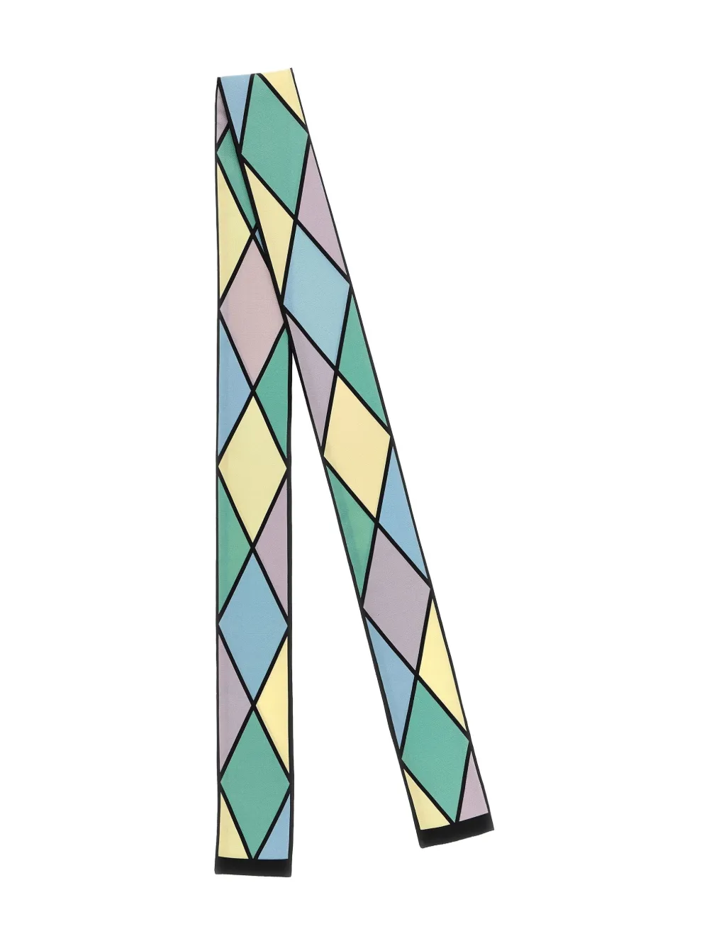 Valentino Garavani Rhombelle printed bandeau scarf - Groen
