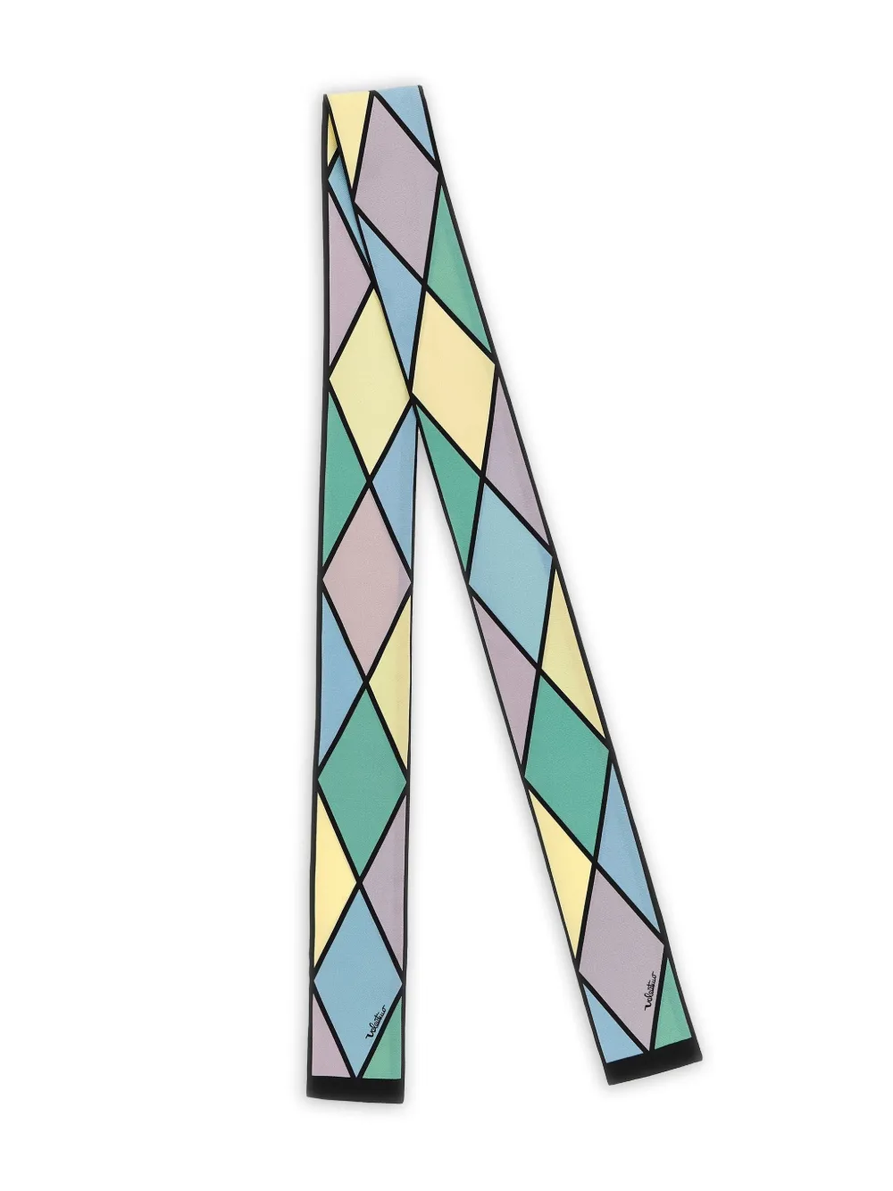 Valentino Garavani Rhombelle printed bandeau scarf | Green | Image 1