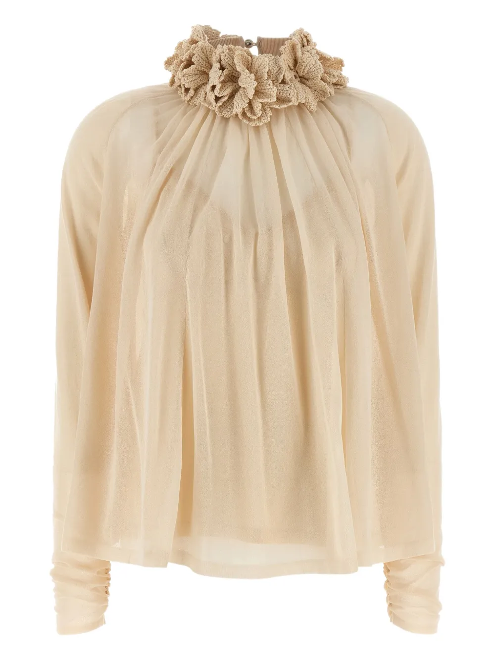 ZIMMERMANN Hypnotic crochet-trim blouse | Neutrals | Image 1