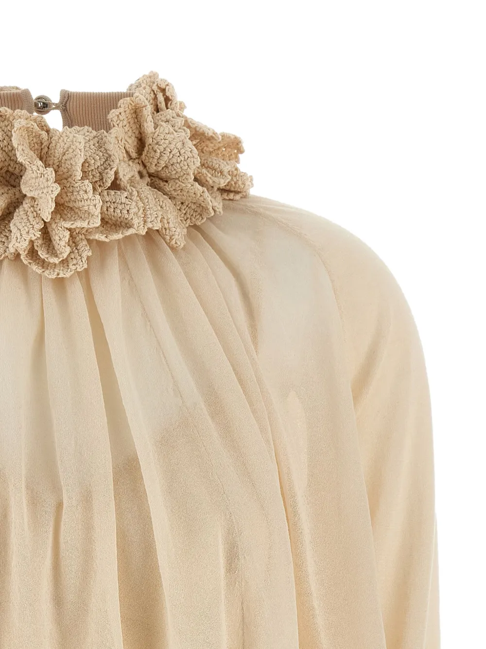 ZIMMERMANN Hypnotic blouse met gehaakte afwerking Beige