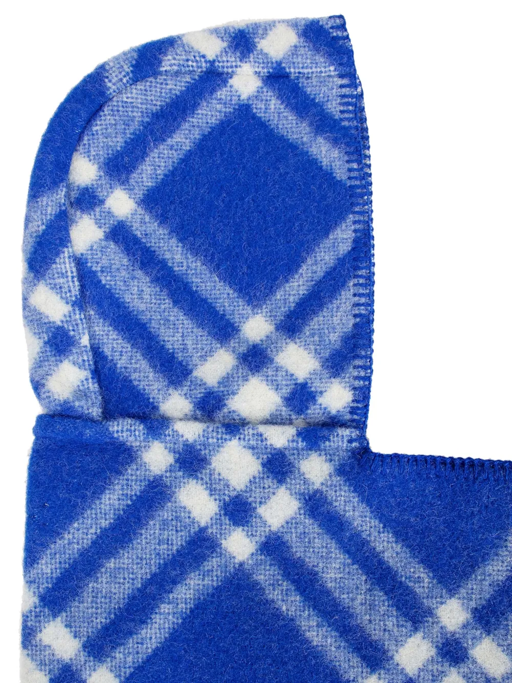 Burberry Geruite sjaal met capuchon Blauw