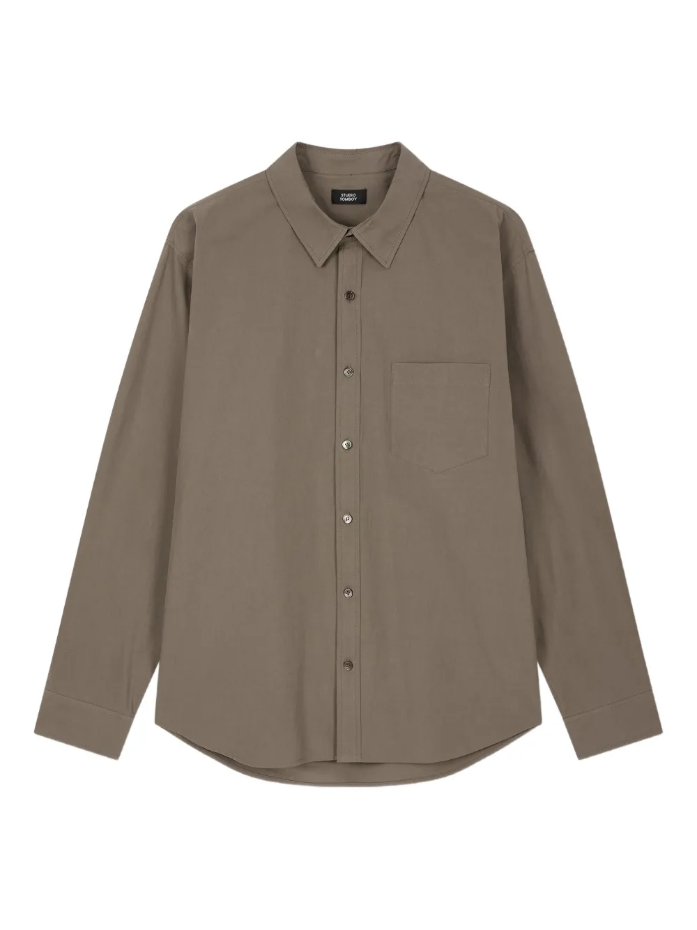 STUDIO TOMBOY camisa con botones | marrón | Image 1
