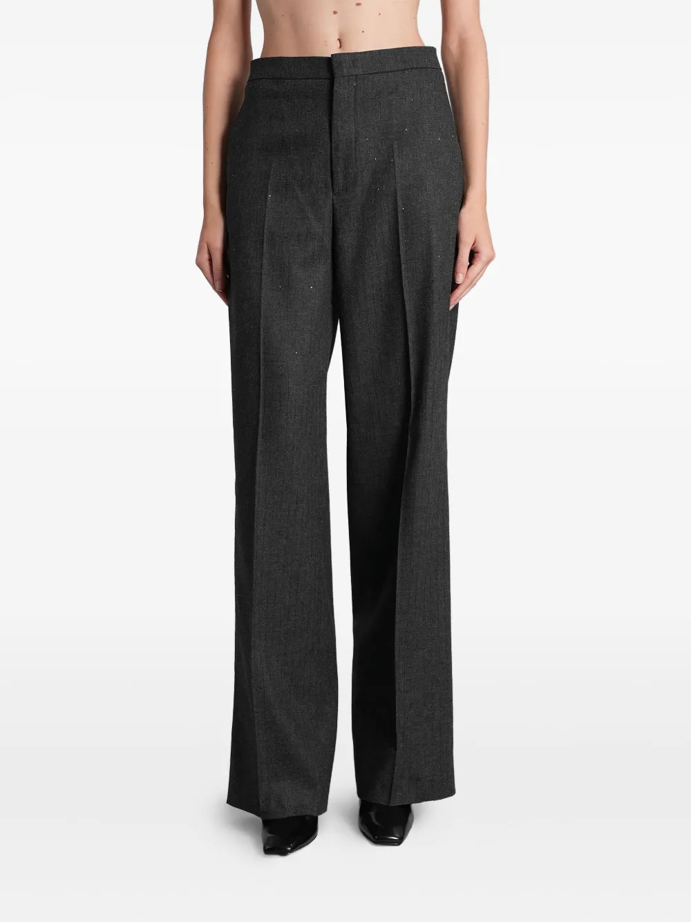 Tagliatore herringbone trousers - Grau