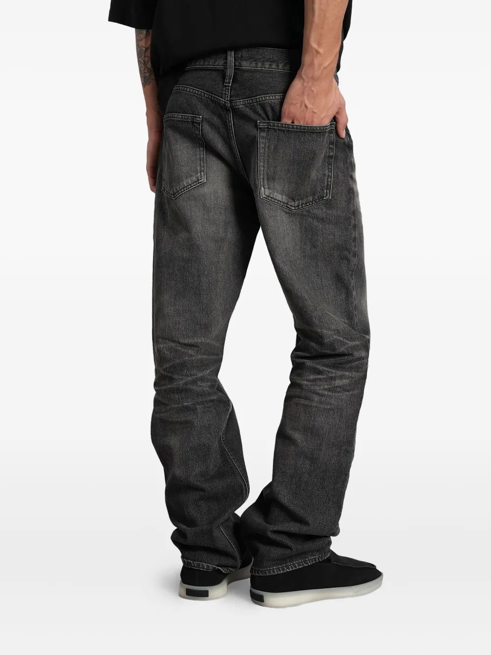 Fear Of God Button Jeans In Gray