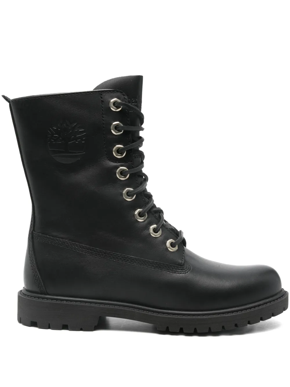Timberland Lace-up Combat Boots In Black