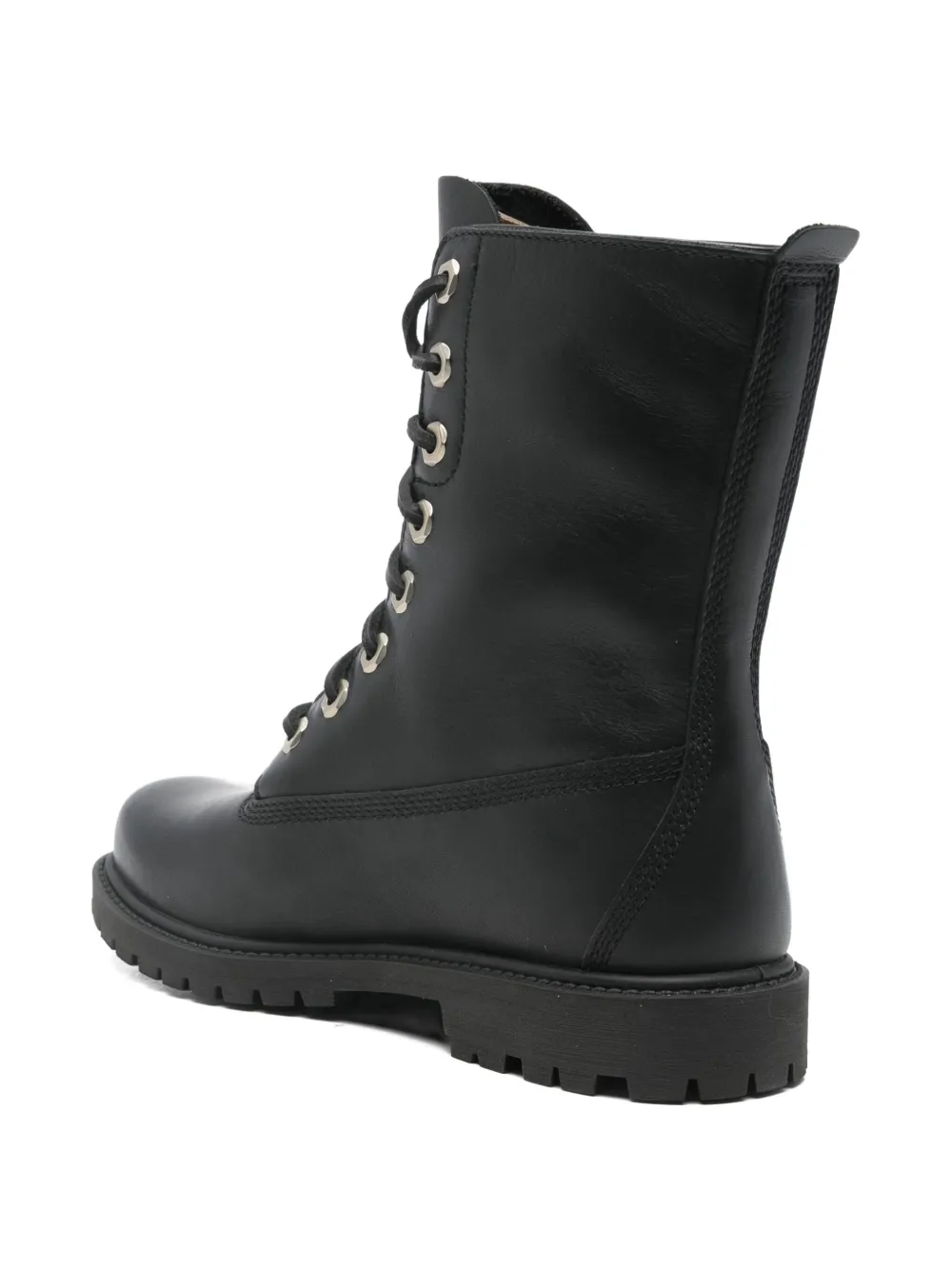 Timberland Lace-up Combat Boots In Black