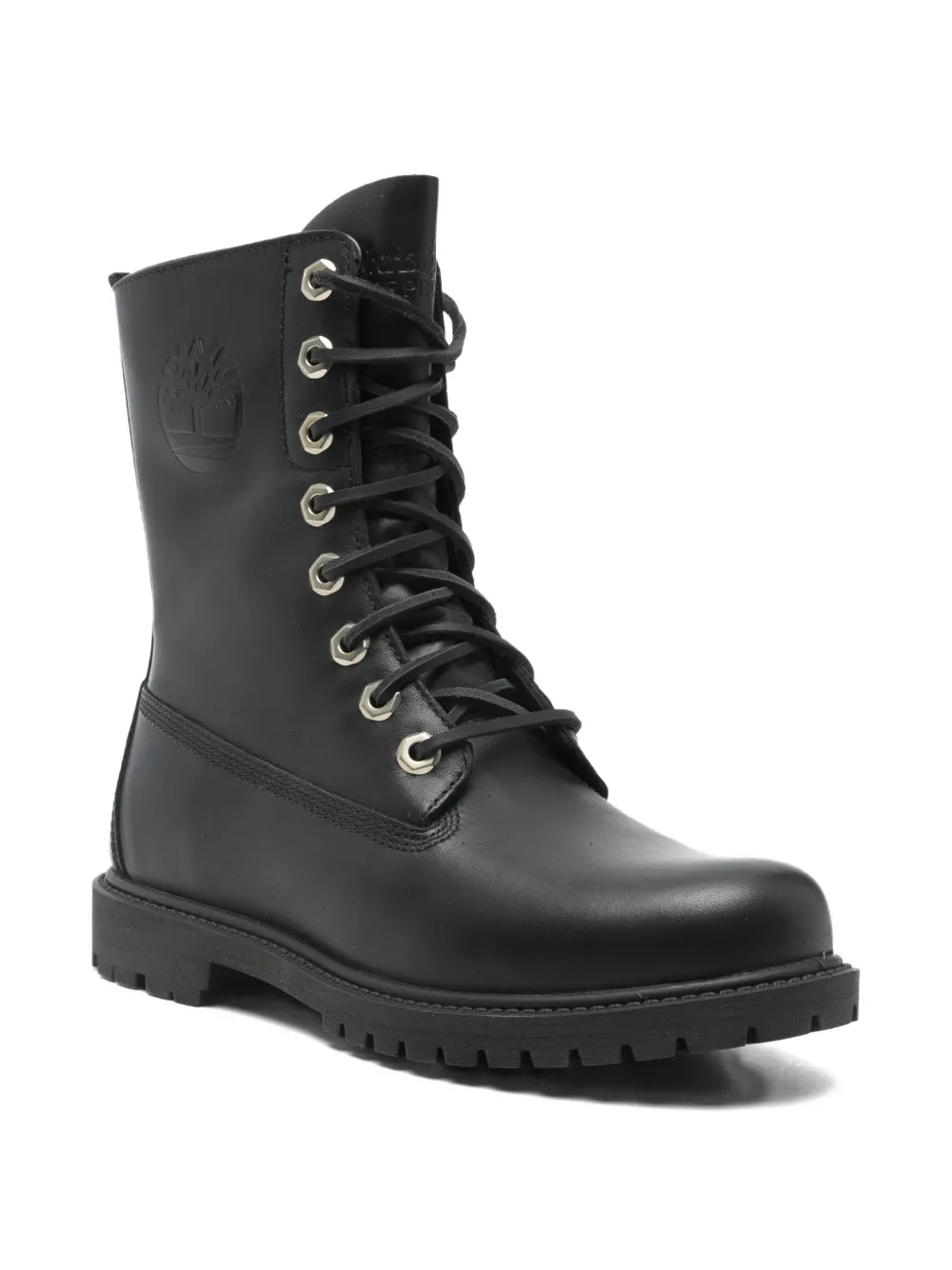 Timberland Lace-up Combat Boots In Black