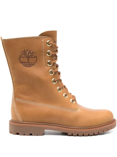 Timberland lace-up logo-embossed boots