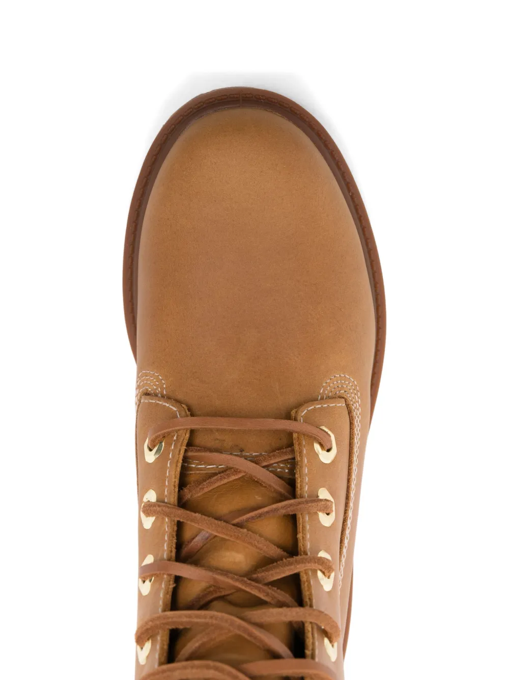 Timberland Lace-up Logo-embossed Boots In Brown