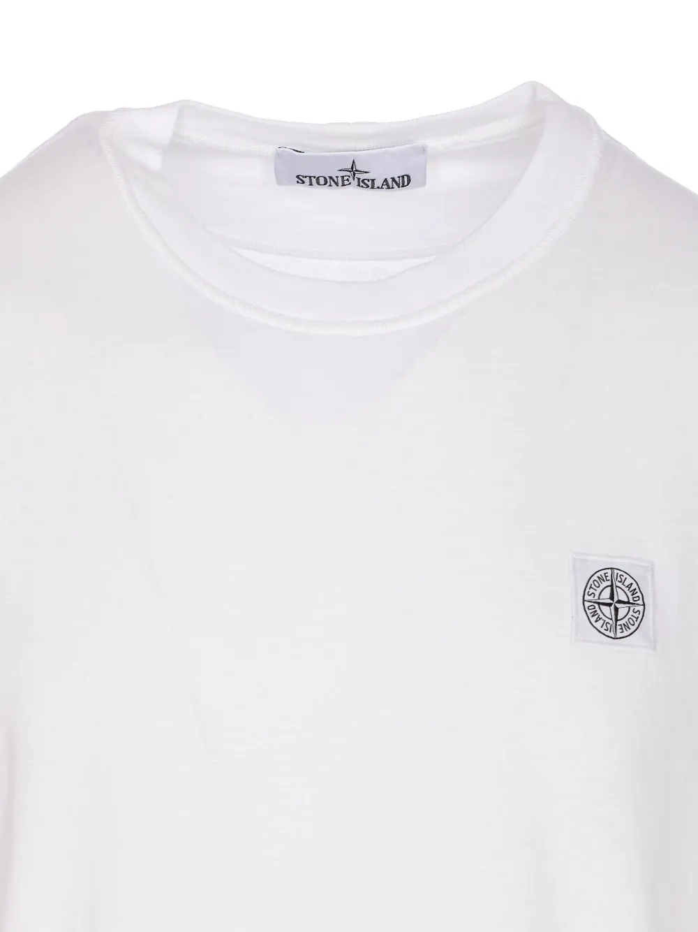 Stone Island T-shirt met fissato-effect Beige