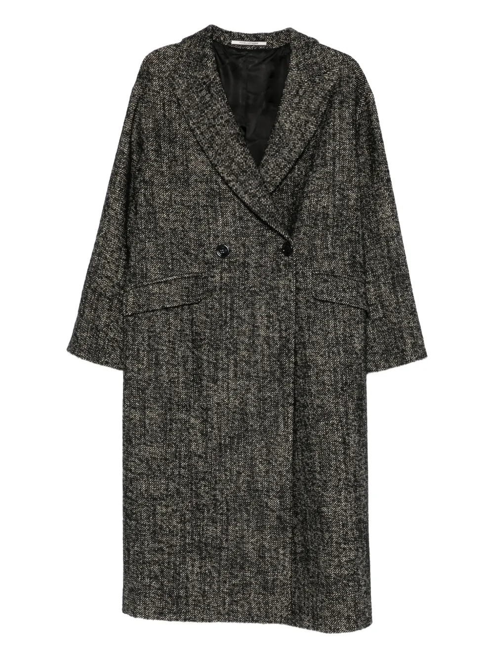 Tagliatore double-breasted coat | Black | Image 1