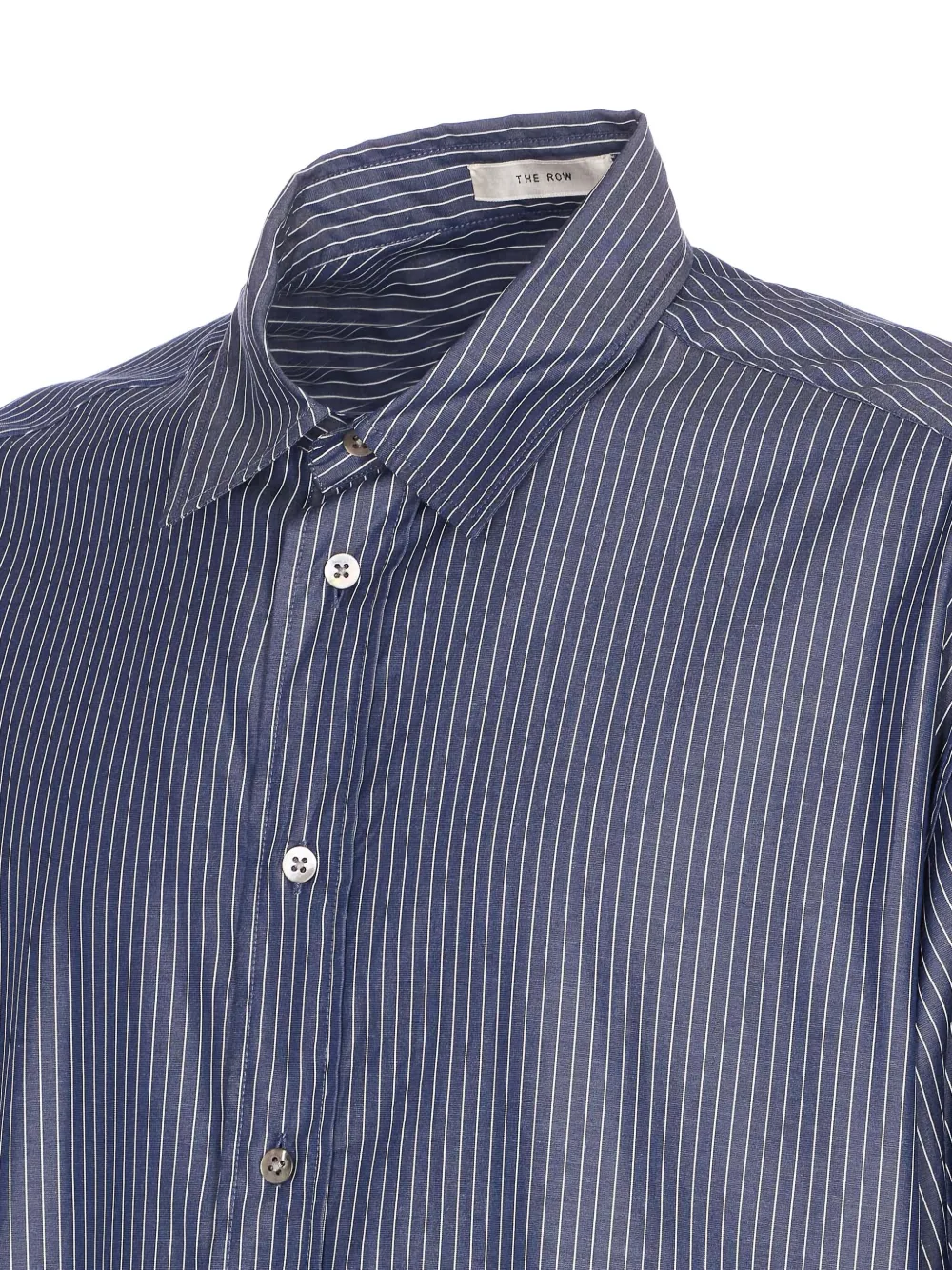 The Row Gestreept overhemd Blauw