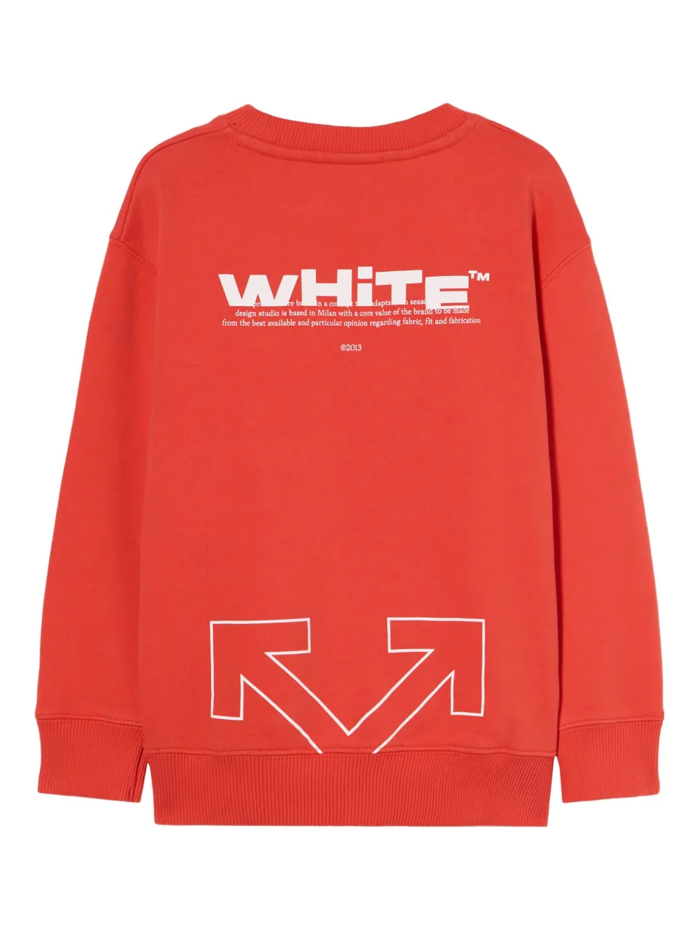 Off-White Kids Sweater met logo Rood