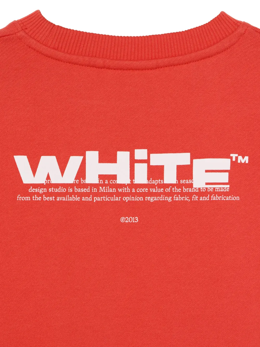Off-White Kids Sweater met logo Rood