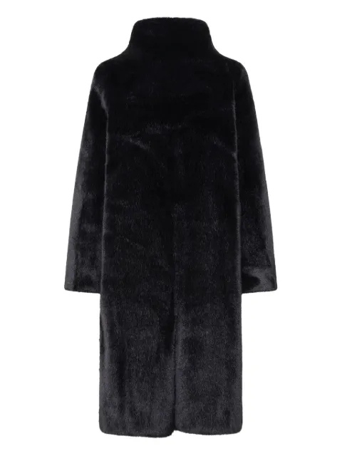 Unreal Fur Raven funnel-neck coat