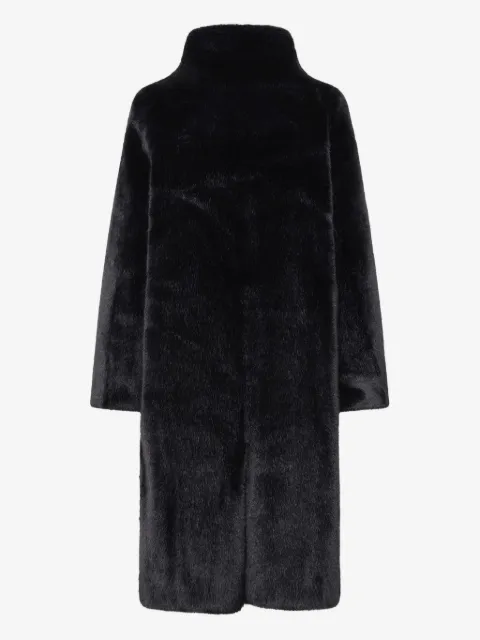 Unreal Fur Raven funnel-neck coat
