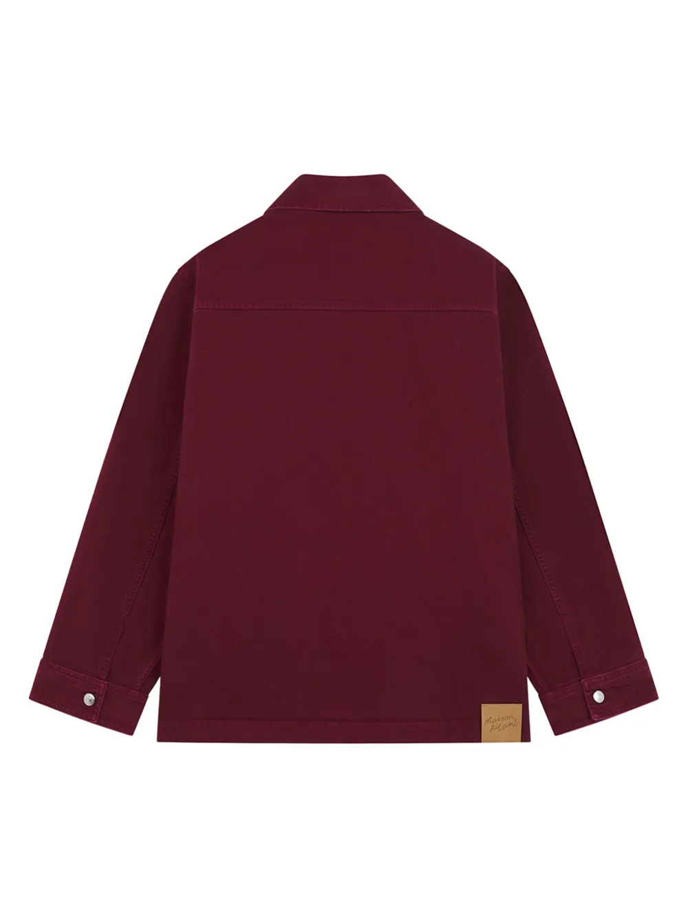 Maison Kitsuné Katoenen shirtjack met zakken Rood