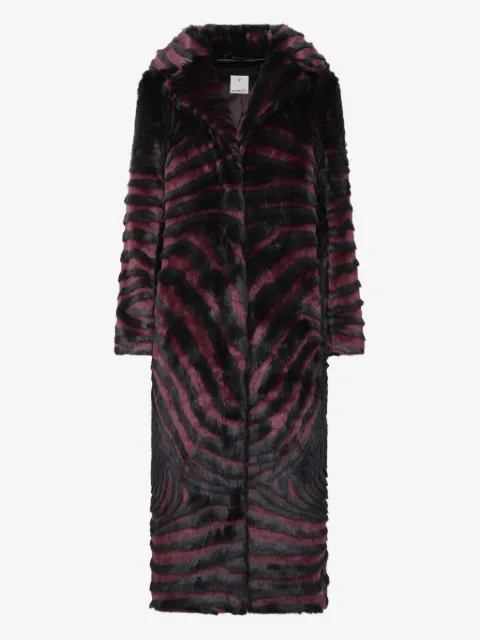 Unreal Fur Gonzo striped coat