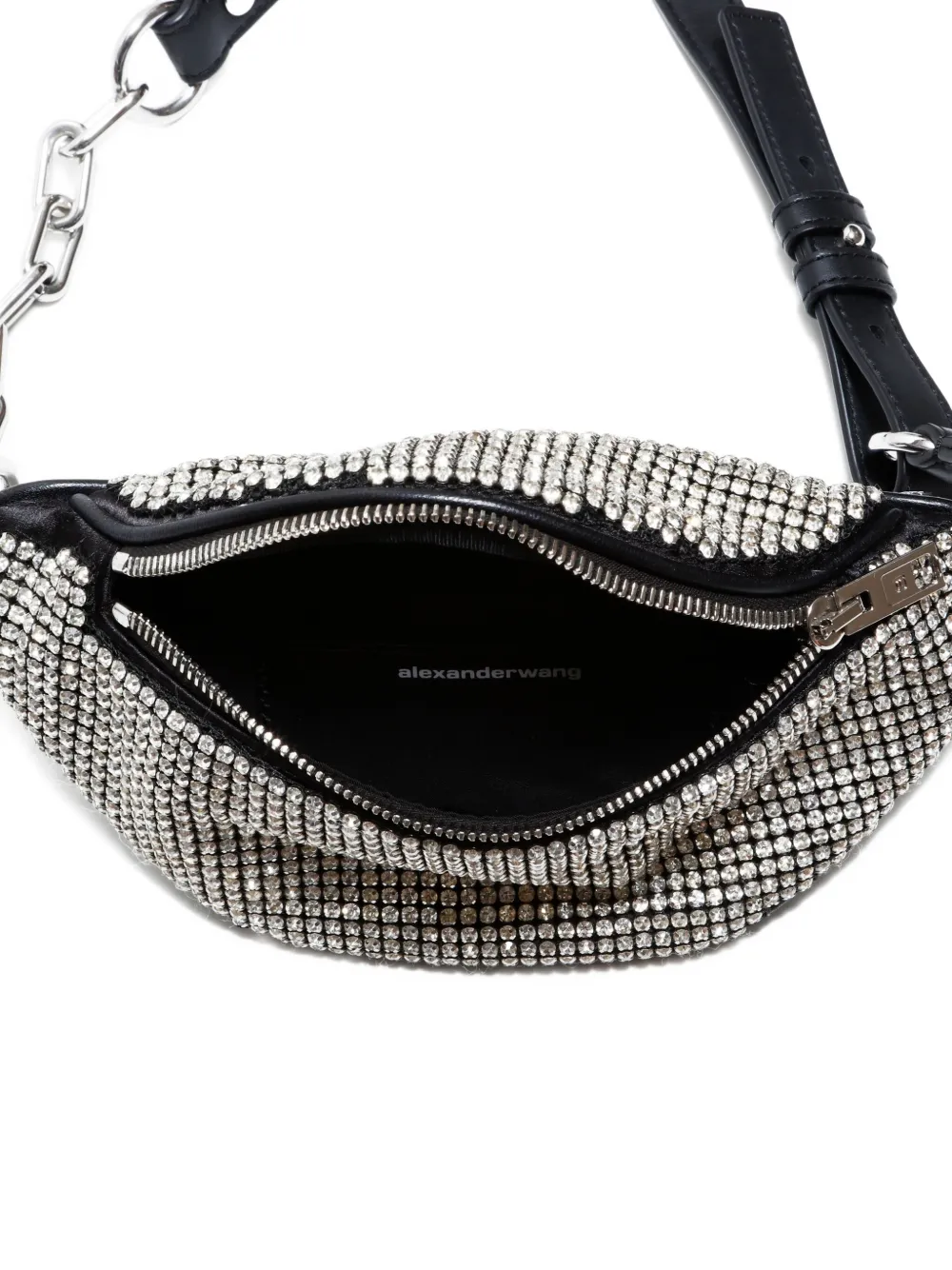 Pre-Owned Alexander Wang 2020-2025 ラインストーン ベルトバッグ