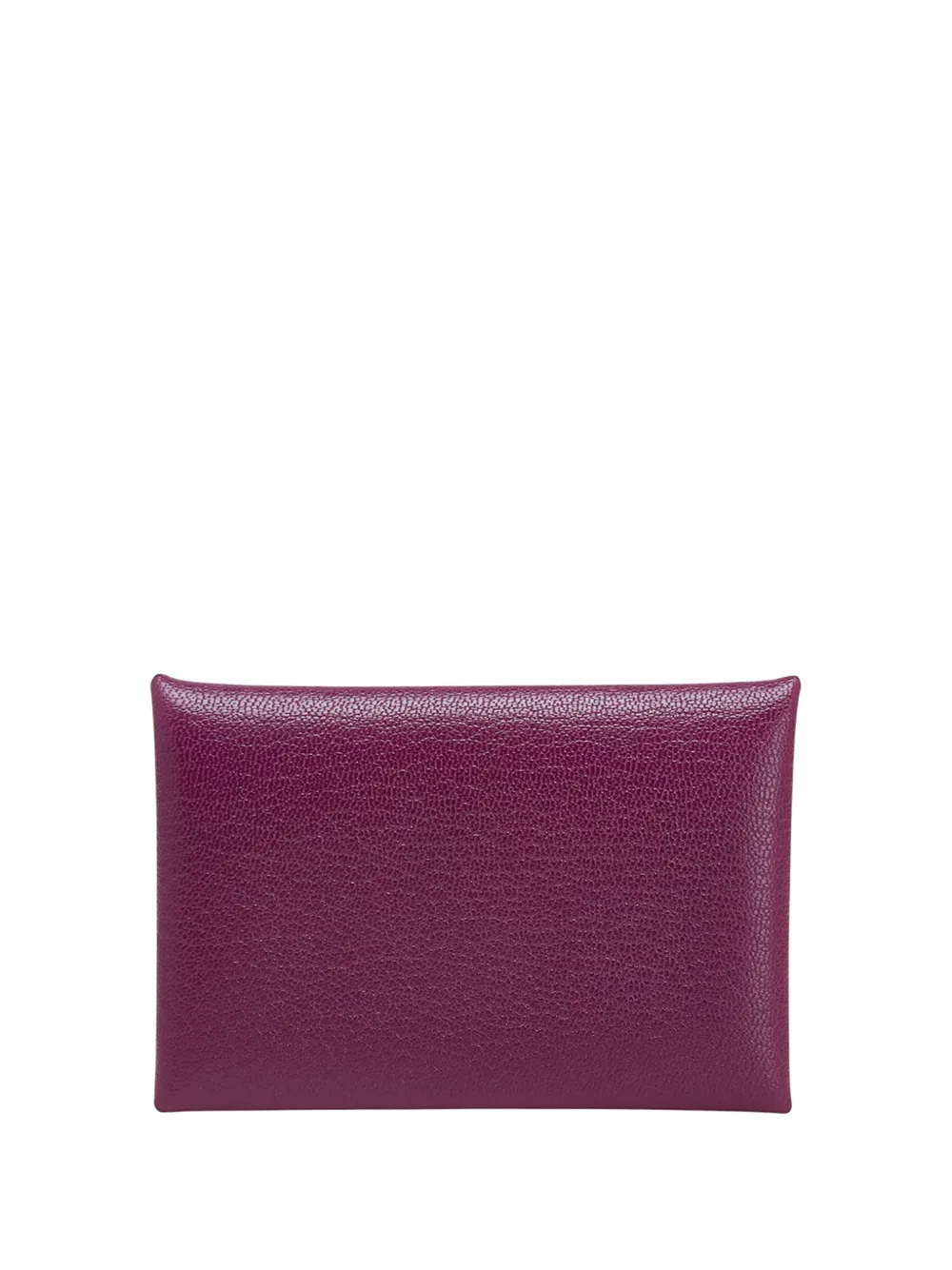 Hermès Pre-Owned 2021 Chevre Mysore Calvi card holder - パープル Hermès Pre-Owned 2021 Chevre Mysore Calvi card holder - パープル