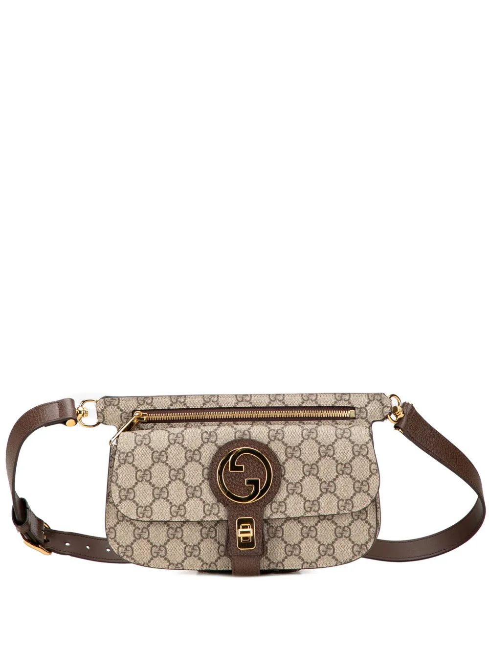 Gucci Pre-Owned 2016-2025 GG Supreme Blondie belt bag - ブラウン Gucci Pre-Owned 2016-2025 GG Supreme Blondie belt bag - ブラウン