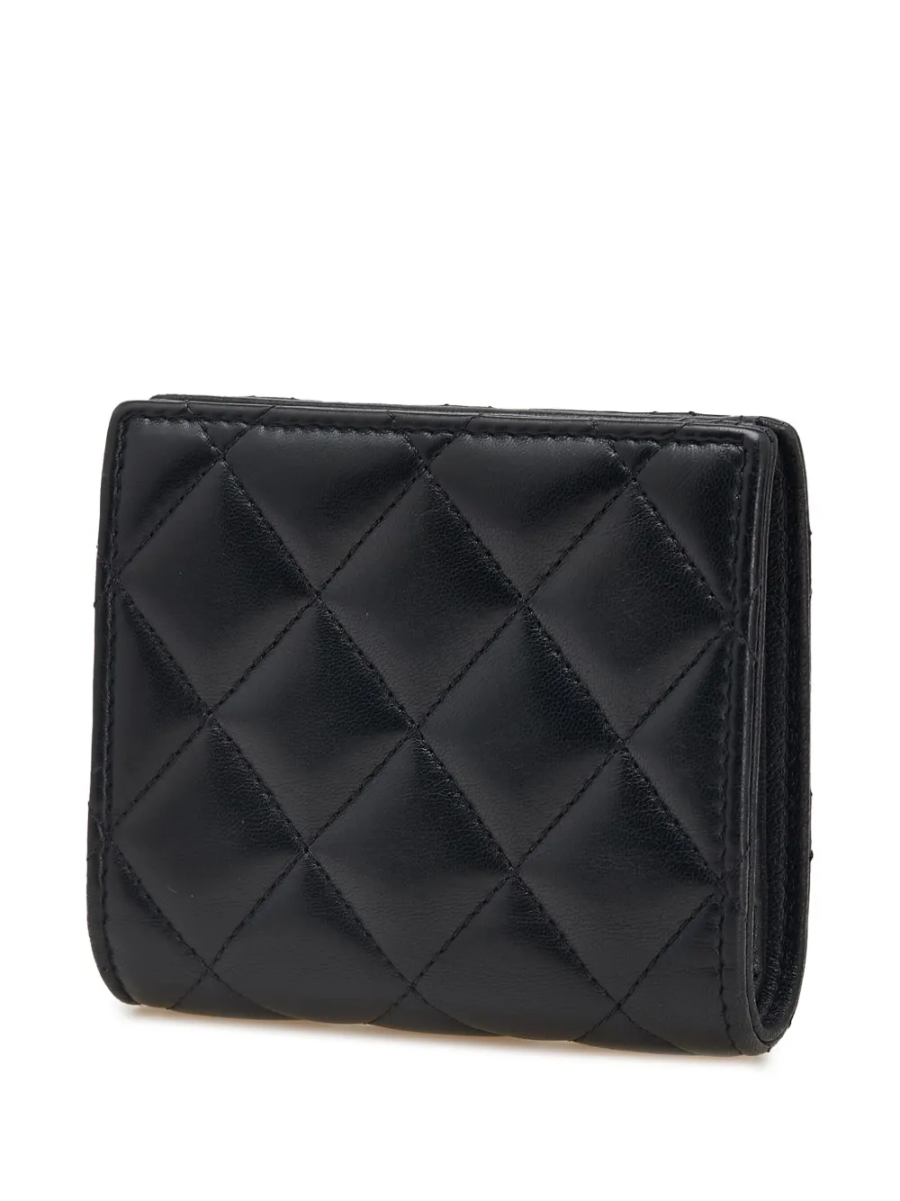 CHANEL Pre-Owned 2021-2025 CC Quilted Lambskin Compact Bifold Wallet small wallets | Image 2