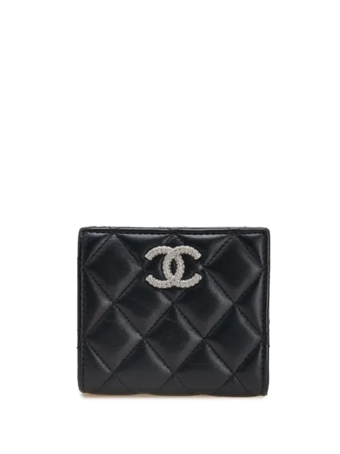 CHANEL Pre-Owned 2021-2025 CC Quilted Lambskin Compact Bifold Wallet small wallets