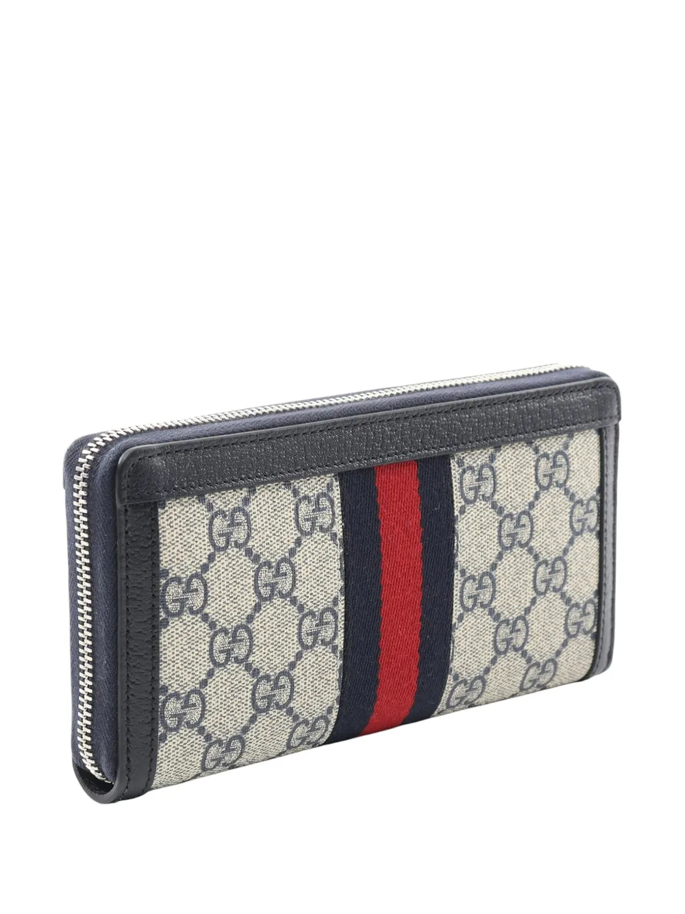 Gucci Pre-Owned 2016-2025 GG Supreme Ophidia Zip Around Wallet long wallets | Image 2