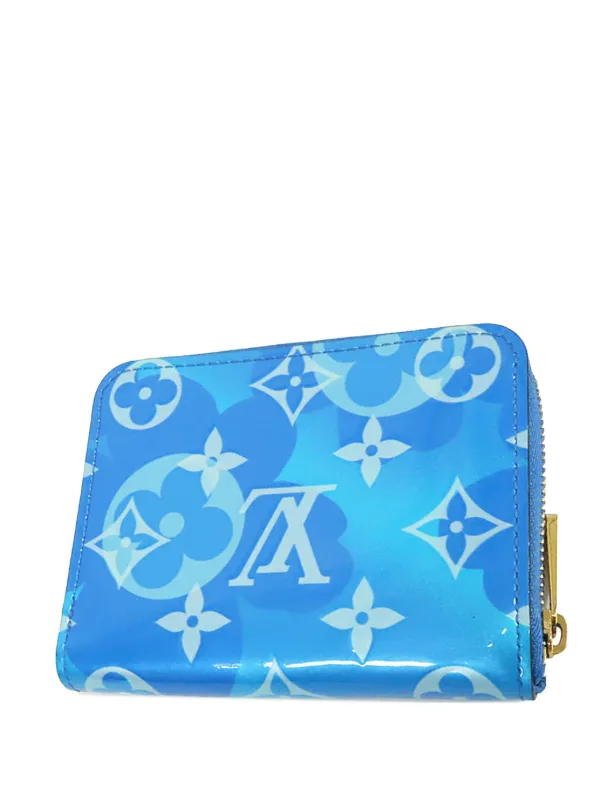 値下げ！LOUIS VUITTON モノグラムヴェルニ　ジッピーパース Louis Vuitton Pre-Owned 2021-2025 モノグラム ヴェルニ フラワー