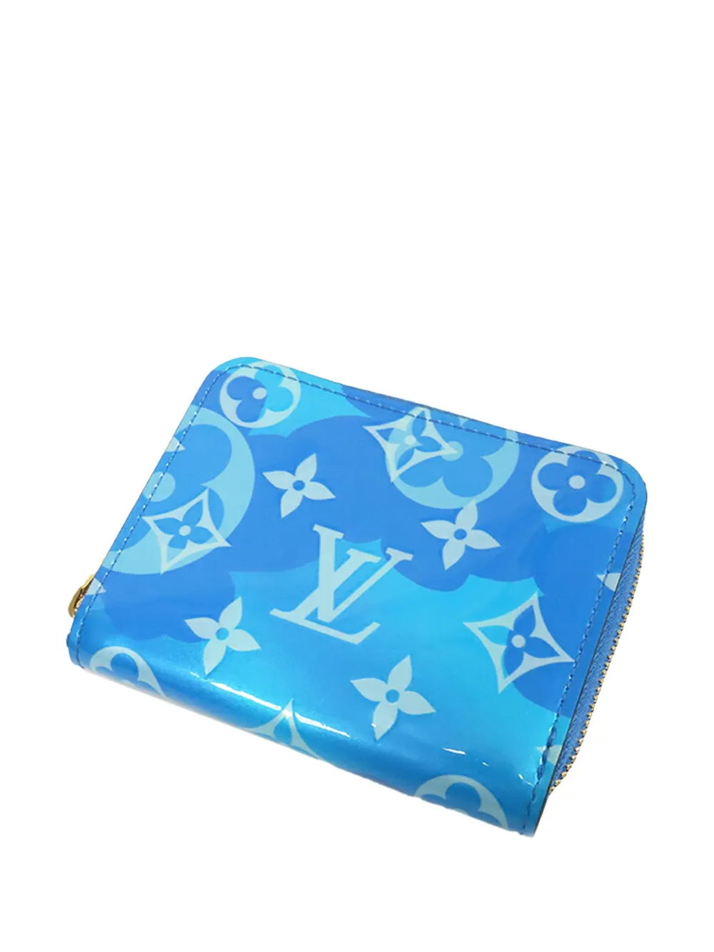 Louis Vuitton Pre-Owned 2021-2025 Monogram Vernis Flower Zippy Purse coin pouch | Image 2