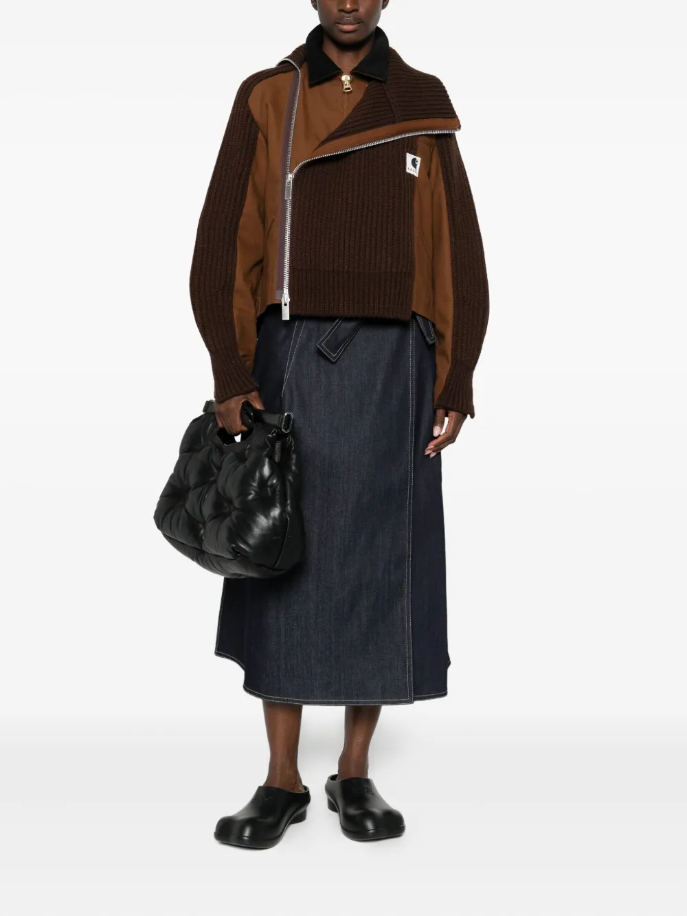 sacai x Carhartt layered jacket | Cropped Jackets | Image 2