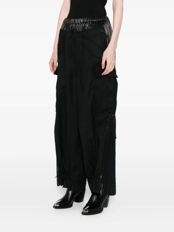 JUNYA WATANABE ドッキングプリーツカーゴパンツ M Junya Watanabe カーゴパンツ | ブラック | FARFETCH JP