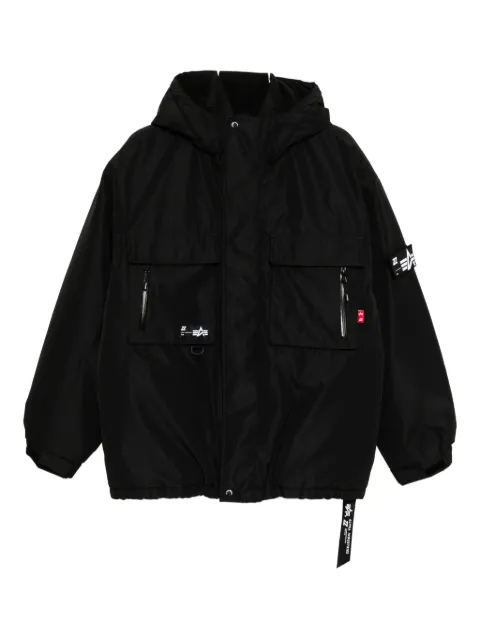 izzue hooded padded jacket 