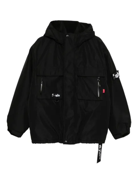 izzue hooded padded jacket 