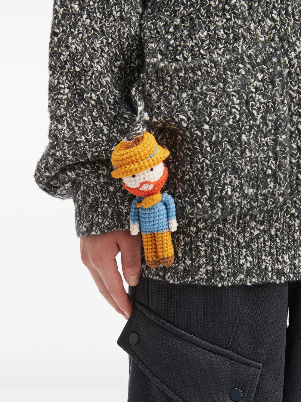 Musium Div. Gebreid vest met knopen Grijs