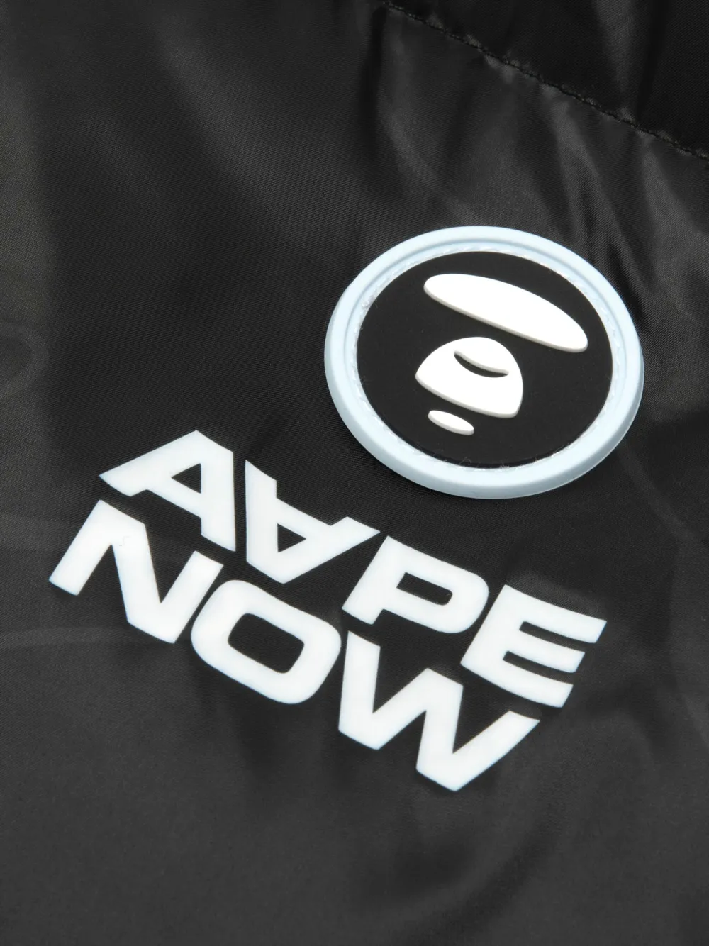 AAPE BY *A BATHING APE Donsjack met logo Zwart